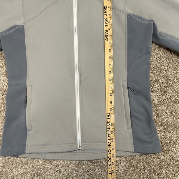 The North Face‎ Flash Dry Full Zip Jacket Women Size Large Two Tone Gray - Picture 4 of 11